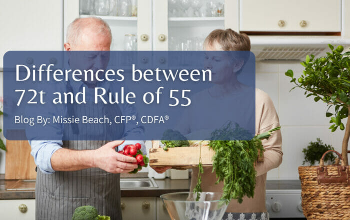 Differences between 72t and Rule of 55