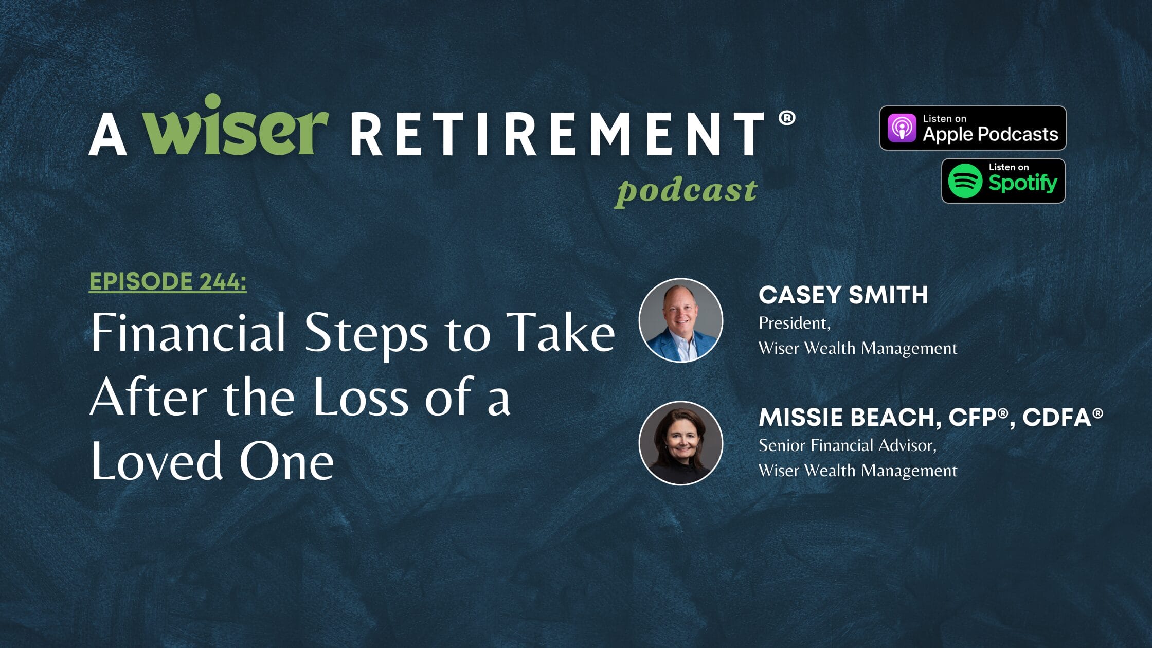 financial steps to take after the loss of a loved one